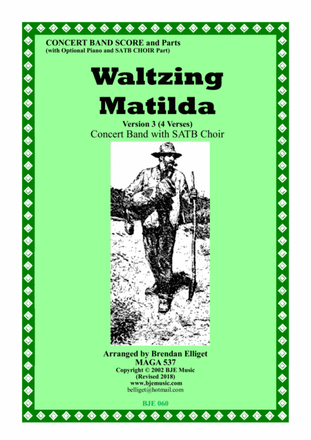 Free Sheet Music Waltzing Matilda Concert Band With Satb Choir