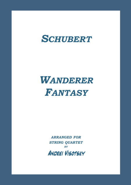 Wanderer Fantasy Sheet Music