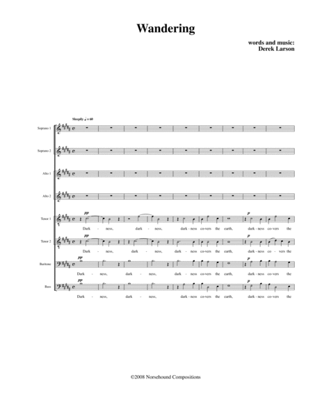 Wandering Sheet Music