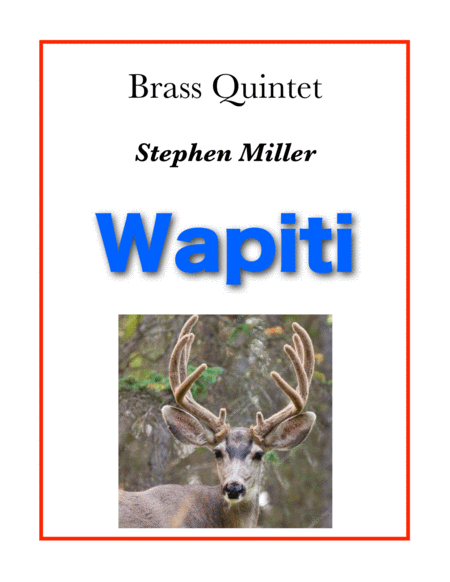 Wapiti Sheet Music