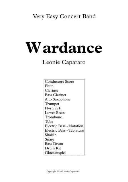 Wardance Sheet Music