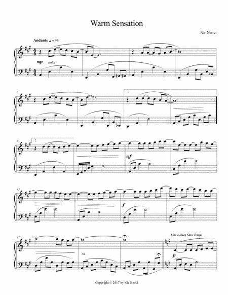 Warm Sensation Sheet Music