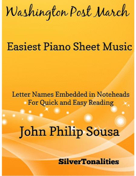 Washington Post March Easy Piano Sheet Music Sheet Music