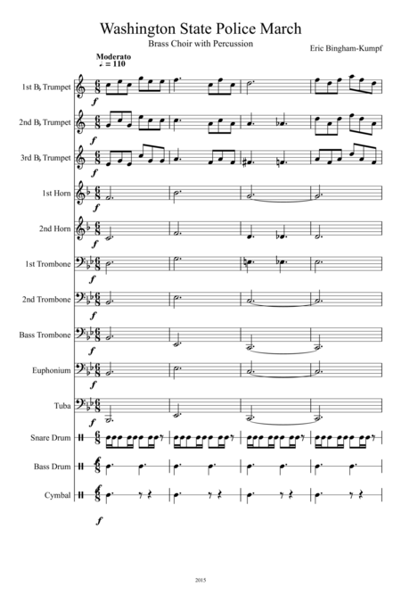 Washington State Police March Sheet Music