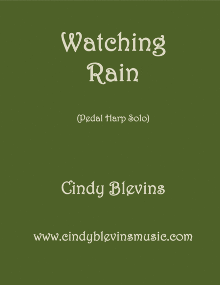 Watching Rain Solo For Pedal Harp Sheet Music