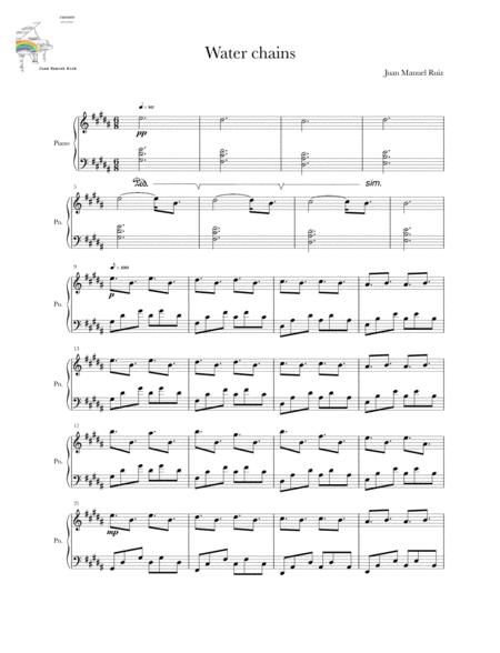 Free Sheet Music Water Chains