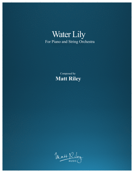 Free Sheet Music Water Lily