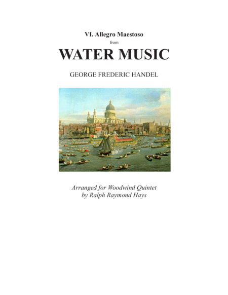 Free Sheet Music Water Music For Woodwind Quintet