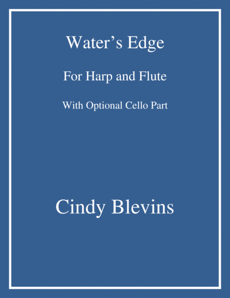 Waters Edge An Original Song For Harp And Flute With Optional Cello Part Sheet Music