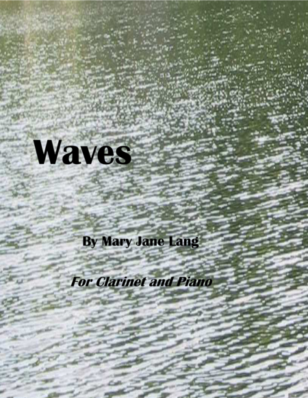 Waves For Clarinet And Piano Sheet Music