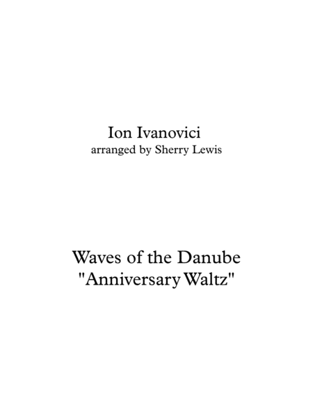 Waves Of The Danube String Trio For String Trio Sheet Music