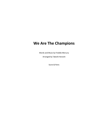 We Are The Champions String Trio Sheet Music