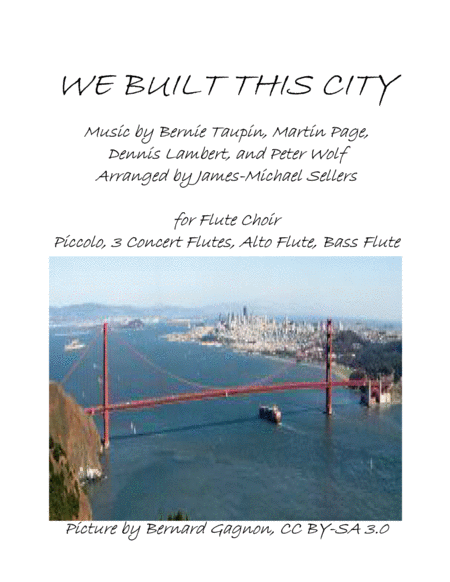 We Built This City For Flute Choir Sheet Music