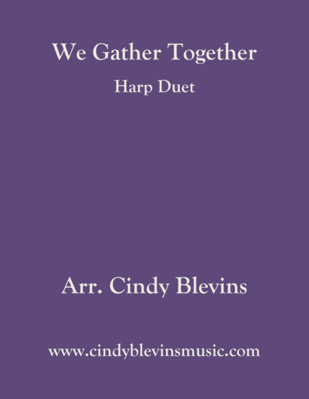 Free Sheet Music We Gather Together Arranged For Harp Duet