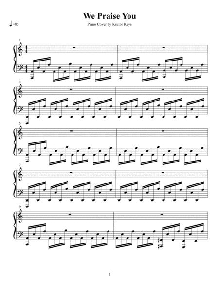 We Praise You Piano Sheet Music