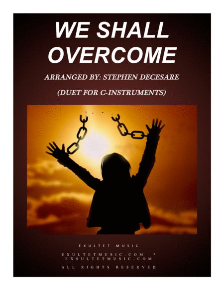 Free Sheet Music We Shall Overcome Duet For C Instruments