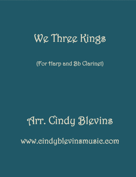 We Three Kings Arranged For Harp And Bb Clarinet Sheet Music