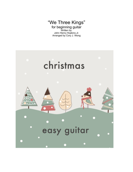 Free Sheet Music We Three Kings Easy Guitar W Tab