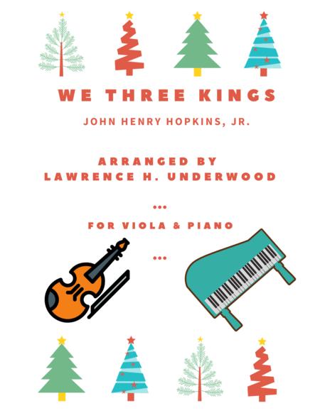 We Three Kings For Solo Viola Sheet Music