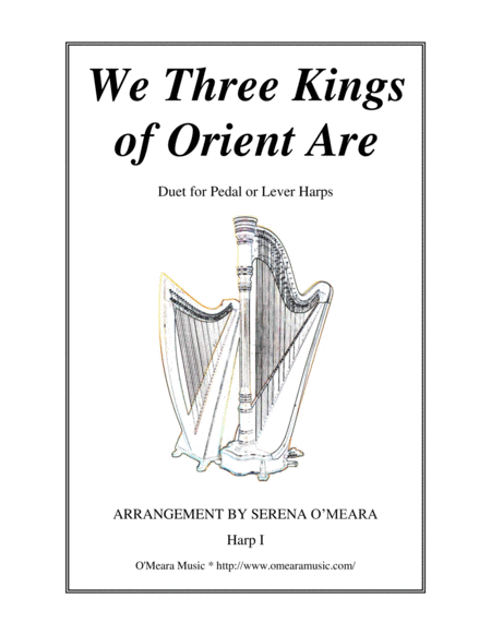 Free Sheet Music We Three Kings Of Orient Are Harp I
