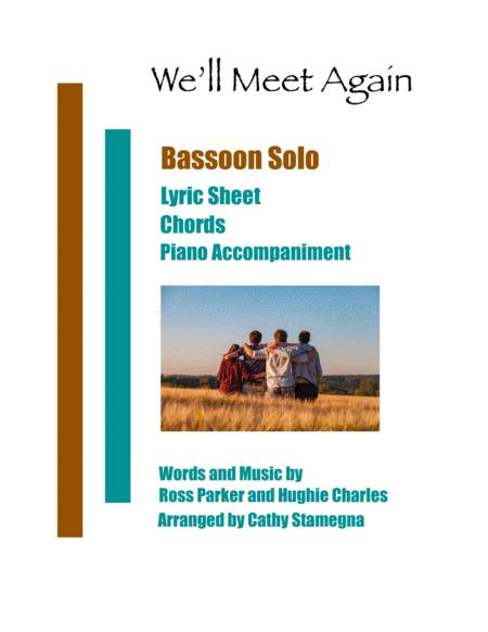 We Will Meet Again Bassoon Solo Chords Piano Accompaniment Sheet Music