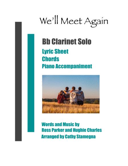 We Will Meet Again Bb Clarinet Solo Chords Piano Accompaniment Sheet Music