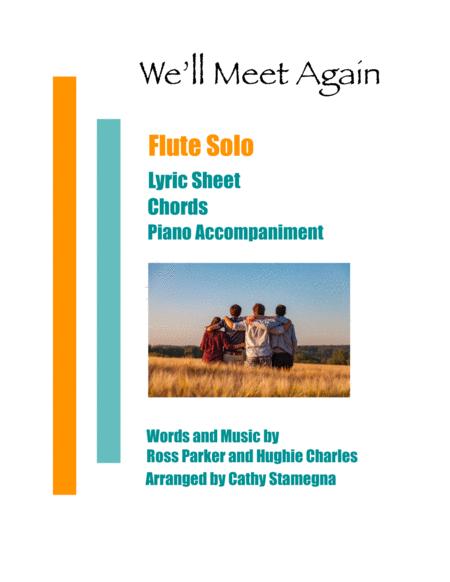 We Will Meet Again Flute Solo Chords Piano Accompaniment Sheet Music