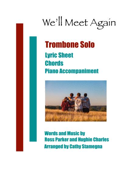 We Will Meet Again Trombone Solo Chords Piano Accompaniment Sheet Music