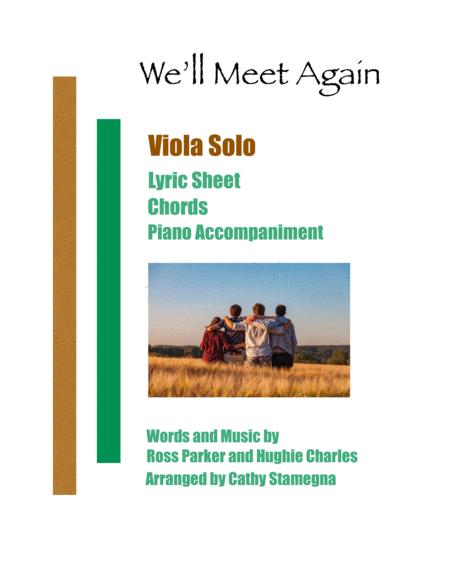 Free Sheet Music We Will Meet Again Viola Solo Chords Piano Accompaniment