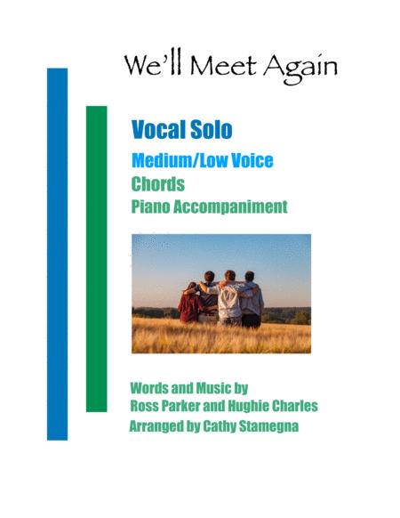 We Will Meet Again Vocal Solo Medium Low Voice Chords Piano Accompaniment Sheet Music