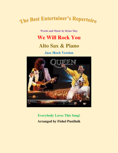 We Will Rock You For Alto Sax Piano Jazz Rock Version Sheet Music