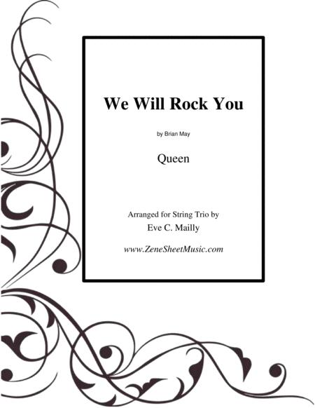 Free Sheet Music We Will Rock You String Trio