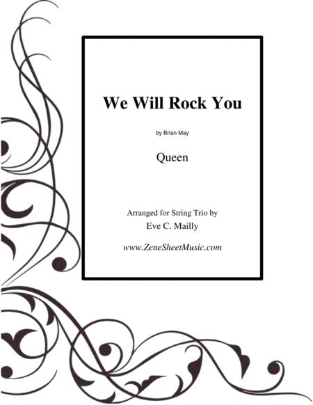 We Will Rock You String Trio Sheet Music