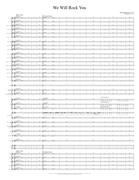 We Will Rock You Sheet Music