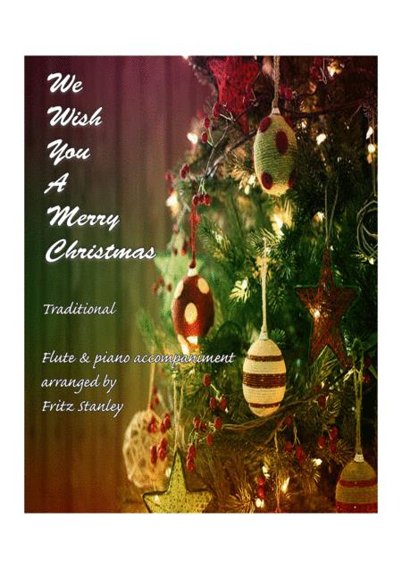 We Wish You A Merry Christmas Flute Piano Accompaniment Sheet Music