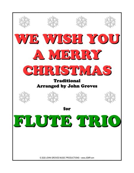 Free Sheet Music We Wish You A Merry Christmas Flute Trio