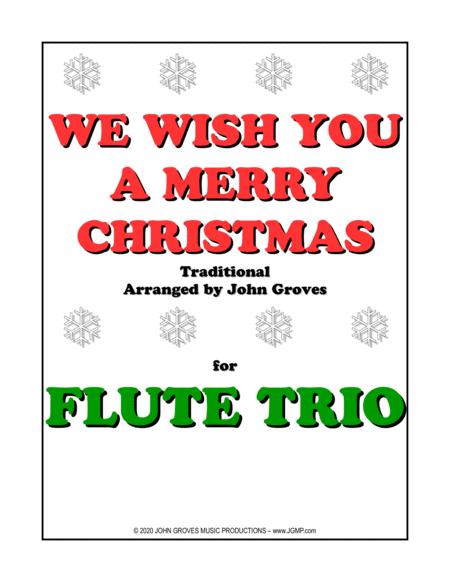 We Wish You A Merry Christmas Flute Trio Sheet Music