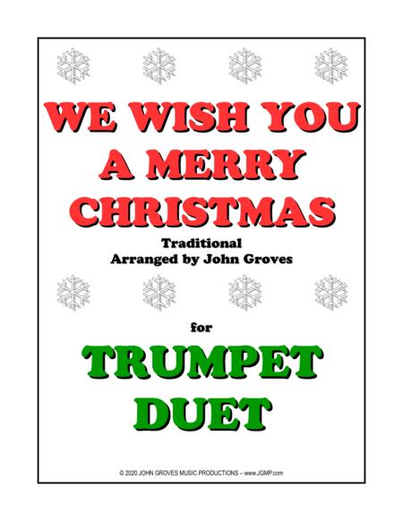 Free Sheet Music We Wish You A Merry Christmas Trumpet Duet
