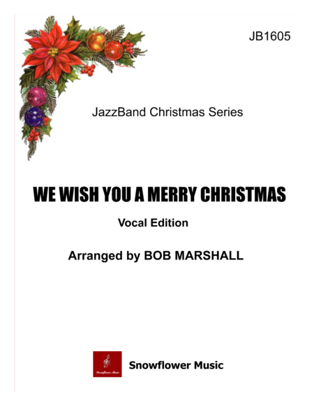 We Wish You A Merry Christmas Vocal Edition Sheet Music