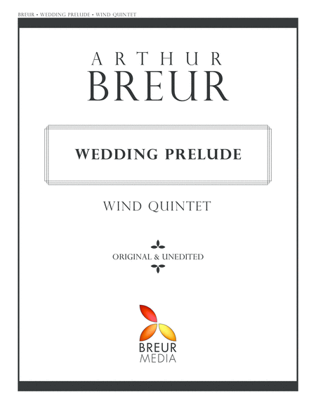 Wedding Prelude Woodwind Quintet Sheet Music