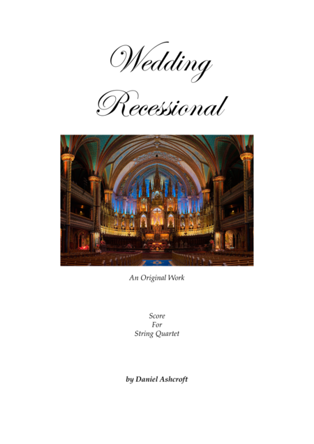 Wedding Recessional Score Only Sheet Music