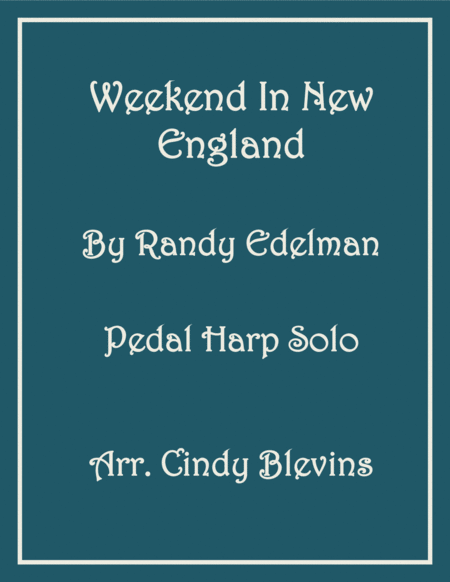 Weekend In New England Pedal Harp Solo Sheet Music