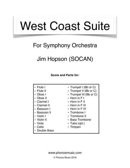 Free Sheet Music West Coast Suite
