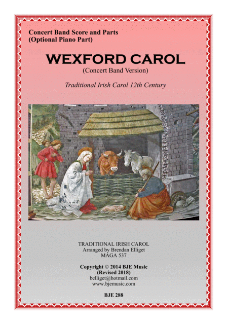 Wexford Carol Concert Band Score And Parts Pdf Sheet Music