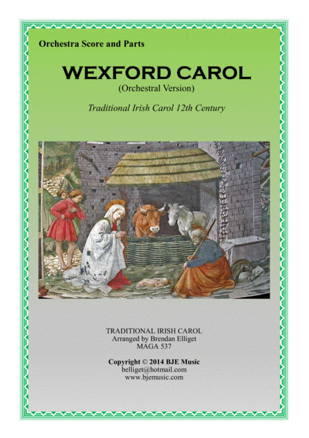 Wexford Carol Orchestra Score And Parts Pdf Sheet Music