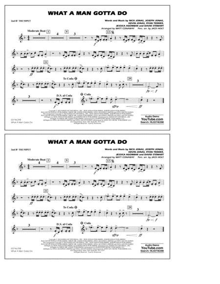 What A Man Gotta Do Arr Jack Holt And Matt Conaway 2nd Bb Trumpet Sheet Music