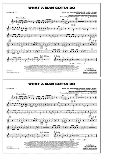 What A Man Gotta Do Arr Jack Holt And Matt Conaway Baritonet C Sheet Music