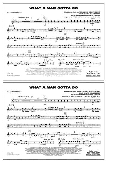 What A Man Gotta Do Arr Jack Holt And Matt Conaway Bells Xylophone Sheet Music