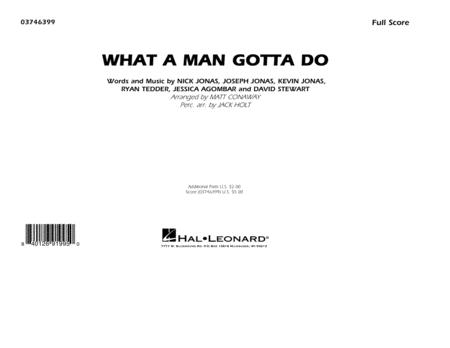 What A Man Gotta Do Arr Jack Holt And Matt Conaway Conductor Score Full Score Sheet Music