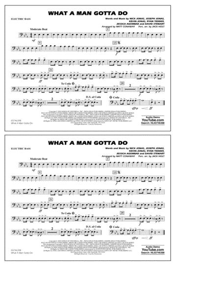 Free Sheet Music What A Man Gotta Do Arr Jack Holt And Matt Conaway Electric Bass